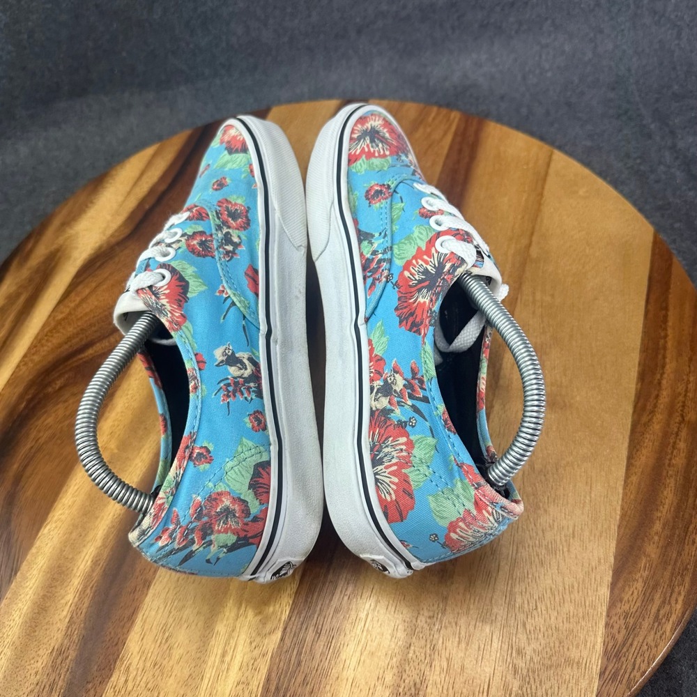 Vans Star Wars Authentic Yoda Aloha Floral Sneakers Blue Red Women 7 Men 5.5 - Picture 9 of 16